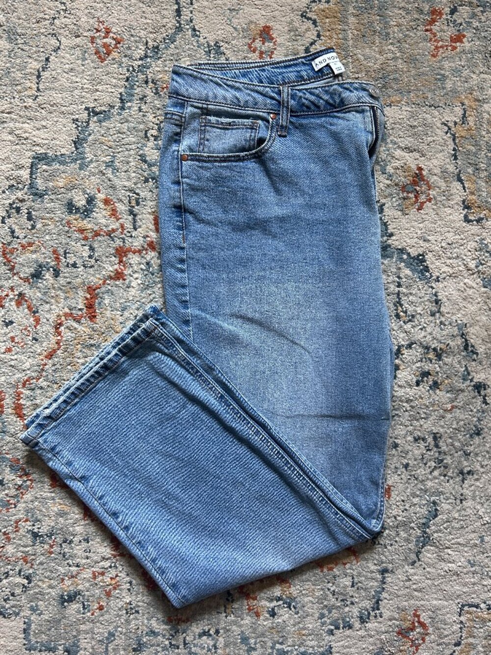 And Now This High Rise Straight Leg Jeans Light Wash Denim Macy's Size 32